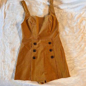 Mustard Coverall Romper
